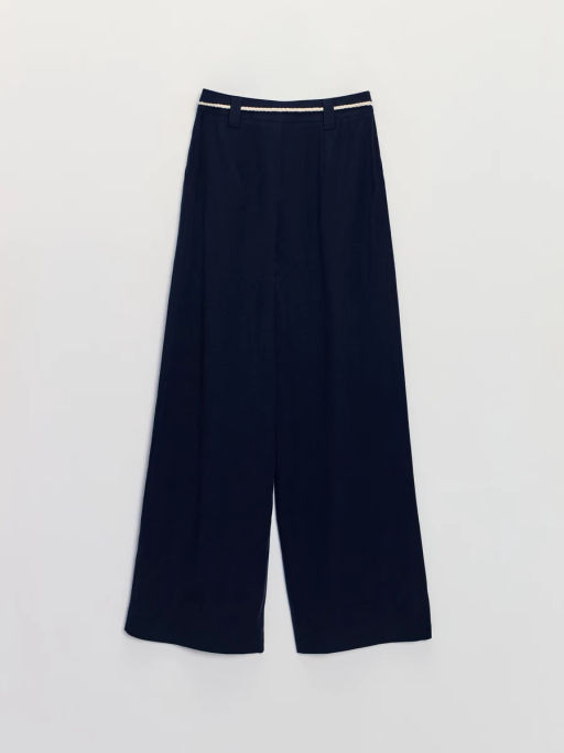 Широкие брюки из вискозы с поясом ZR2605022108-47 / Zarina