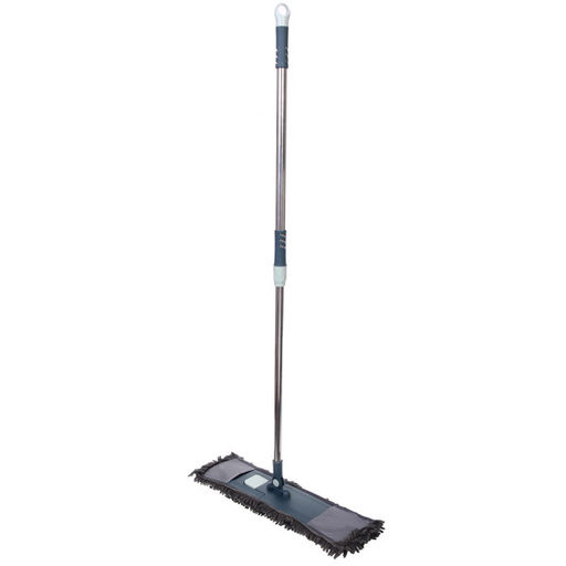 Швабра Селфи с насадкой из микрофибры, насадка 50*11 150гр букли Gray
