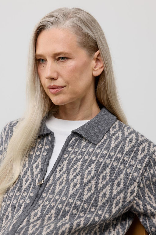 ЕВ 30283/ш/тем.серый меланж кардиган жен