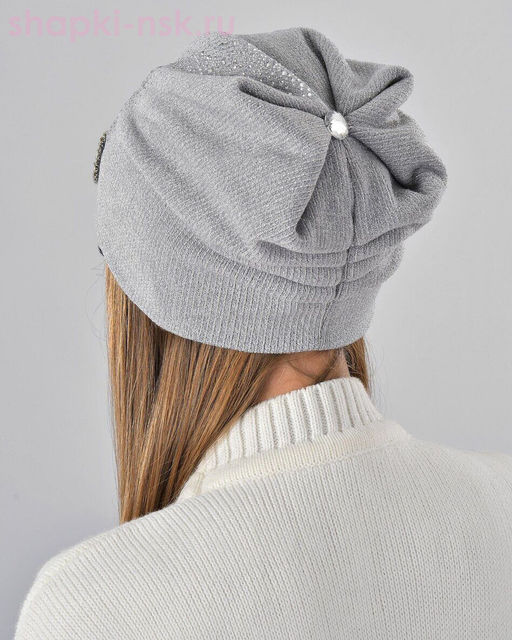 Люрекс трикотаж Шапка женская (56-58)