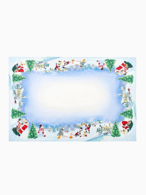 Скатерть новогодняя Этель. Рождественский вечер, 150?220 см, с ВГМО, 100% хлопок, саржа 190 г/м?