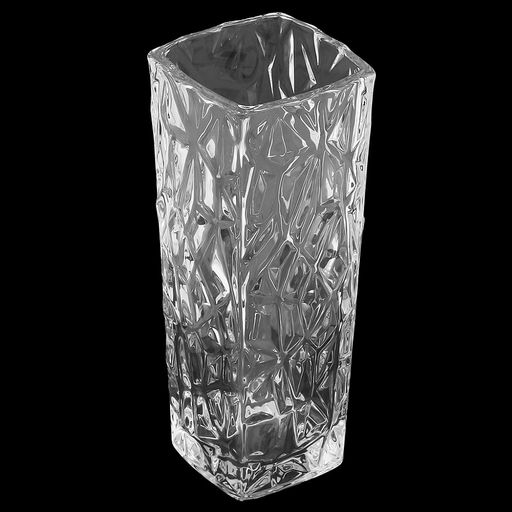 Ваза стеклянная для цветов "Сезон" 300мл, 6х6х15,6см, основание 4,8х4,8см, мозаика, в коробке, "Делисога (Delisoga)" (Китай)