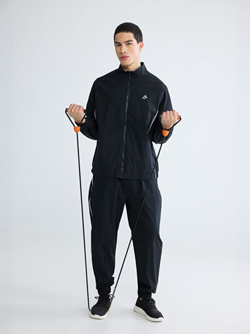 Dik Yaka Erkek Fermuarl? Sweatshirt