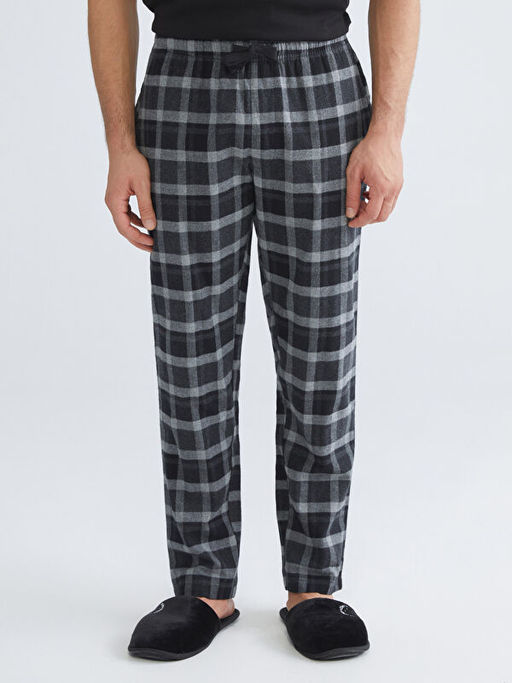 Standart Kal?p Ekose Erkek Pijama Alt