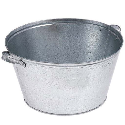 Таз оцинкованный круглый 26л