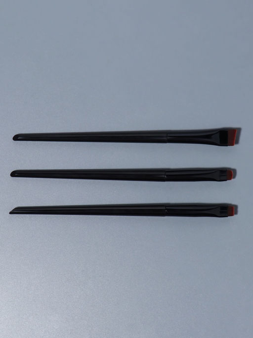 Цена за 2 шт. Набор кистей для макияжа SMOKY, 3 шт., чёрный