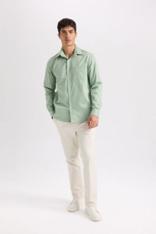 Regular Fit Normal Kesim Yazl?k Duz Paca Chino Kanvas Pantolon