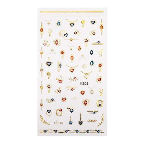 Planet Nails Наклейки для ногтей 3D для дизайна ногтей 23068  фото 5