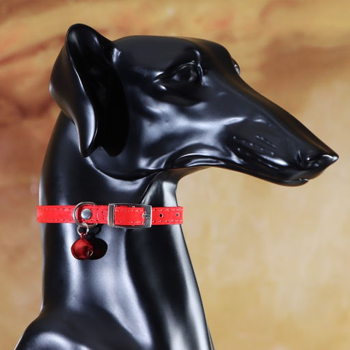 Ошейник Сияние с бусиной и бубенчиком, 29 х 1 см, ОШ 21-26, красный - Пижон фото 6