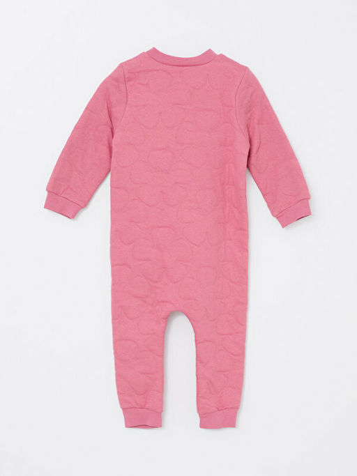 Bisiklet Yaka Uzun Kollu Basic K?z Bebek Tulum - Waikiki фото 3