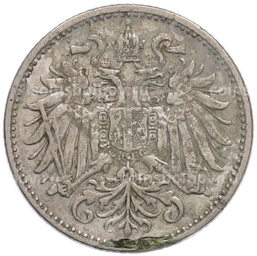 Монета 10 геллеров 1893 года Австрия
