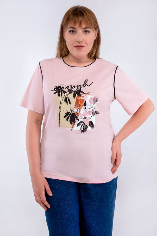 Арт. 31115 Футболка женская 50-58 - 5+3 фото 2