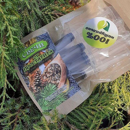 Свечи от простатита на основе сосновой живицы 7шт. Домбай. - Family фото 3