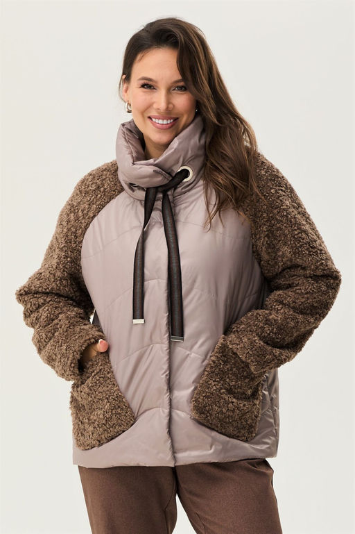 Куртка Magia mody 2339 коричневые тона