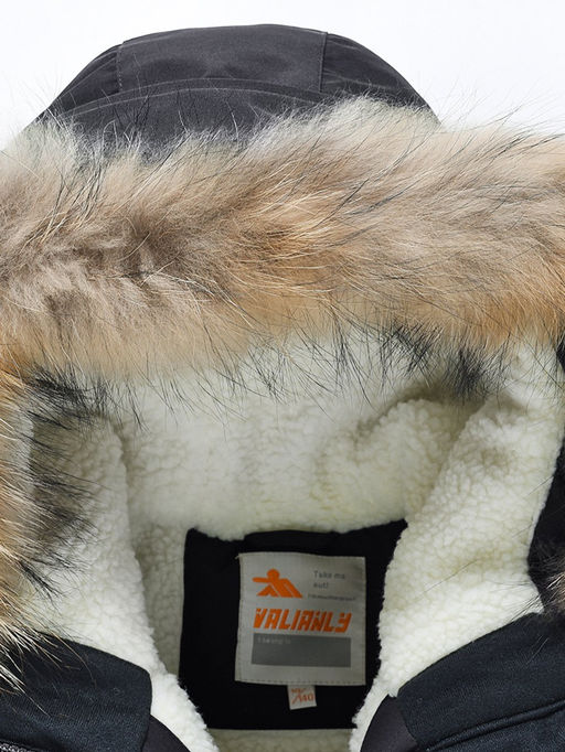 Парка зимняя подростковая для мальчика черного цвета 9343Ch - V a l i a n l y фото 11