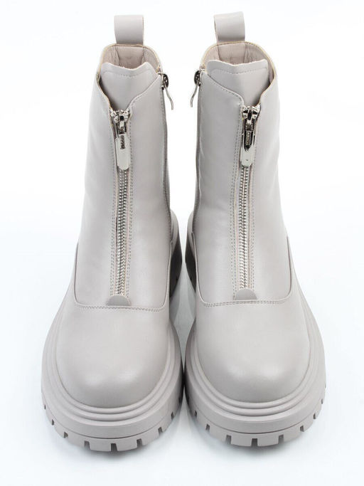 04-PAS152-2Z LT. GRAY Ботинки зимние женские (натуральная кожа, 100% шерсть)