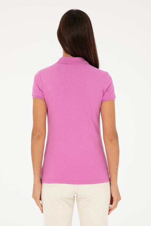 Женская фиолетовая базовая футболка Неожиданная скидка в корзине - U.s. polo assn фото 5