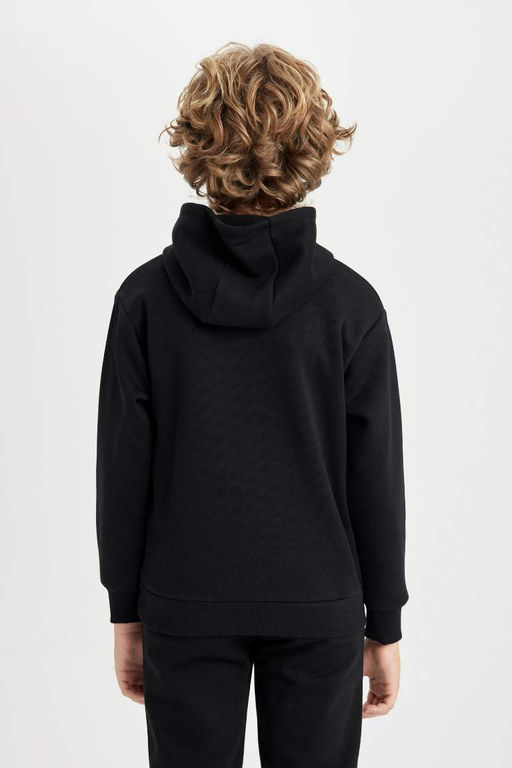 Толстовка с капюшоном для мальчиков NBA Brooklyn Nets - Defacto фото 6