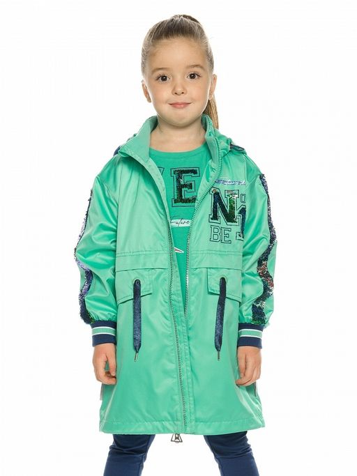 PELICAN, плащ для девочек, Зеленый  фото 4