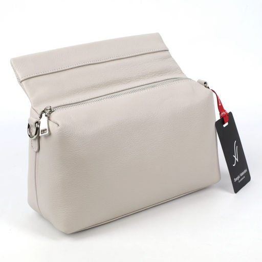 Женская кожаная сумка Sergio Valentini SV-8101Р ГрейВайт  фото 3