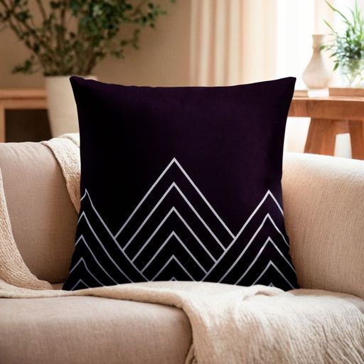 Наволочка декоративная Этель Геометрия Треугольники 40 х 40 см, велюр  фото 6