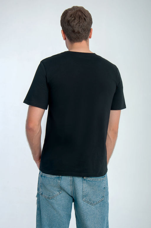 Арт. 67119 Футболка мужская 48-56 (5 шт) Цвет:черный - Идеал фото 4