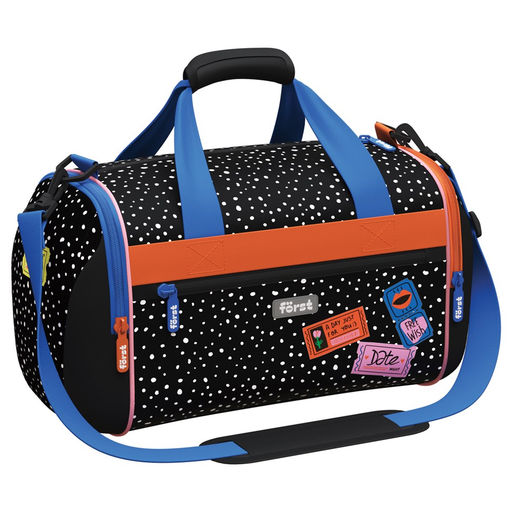 Сумка для спорта и путешествий F?rst "Dots style" (FT-SB-010305) 23*32*20см, 1 отделение, 3 кармана