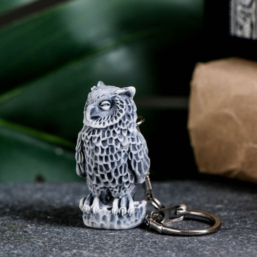 Брелок для ключей на кольце «Сова», 4.7 см, МИКС