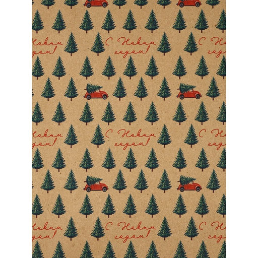 Набор упаковочной бумаги «Зимние истории»,4 листа, 70 × 100 см