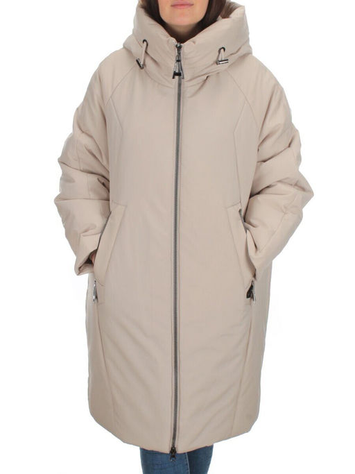 M-9097 BEIGE Пальто зимнее женское CORUSKY (верблюжья шерсть) - Фабричный китай фото 2