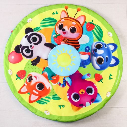 Развивающий коврик с дугами Весёлые малыши, 85х85 см, Крошка Я  фото 6