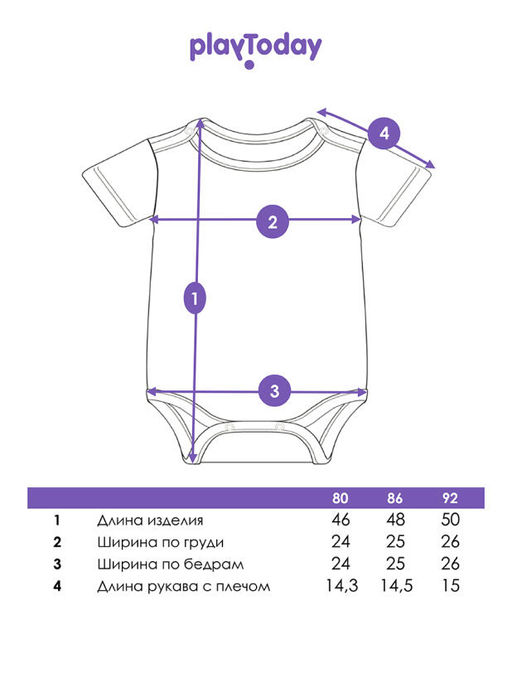 PlayToday / Боди детское для девочки, 2 шт в комплекте  фото 12