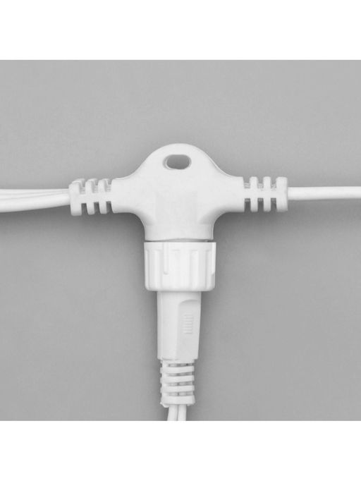 Гирлянда «Занавес» 2 × 1.5 м, IP44, УМС, белая нить, 360 LED, свечение синее, 220 В