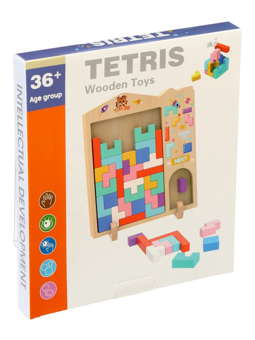 Развивающая головоломка «Тетрис», деревянный