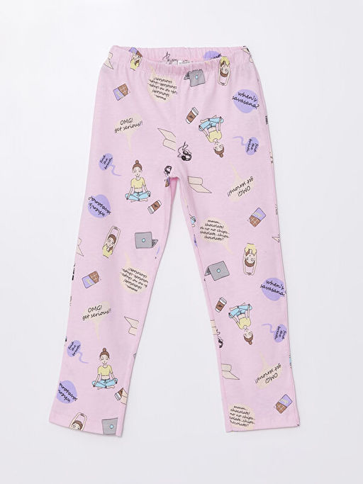Beli Lastikli K?z ?ocuk Pijama Alt