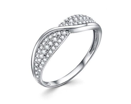 Кольцо из серебра куб.циркон., В10-1296