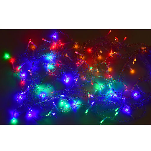 Электрогирлянда-занавес, светодиодная 3*0,7м, 96 ламп, цветная