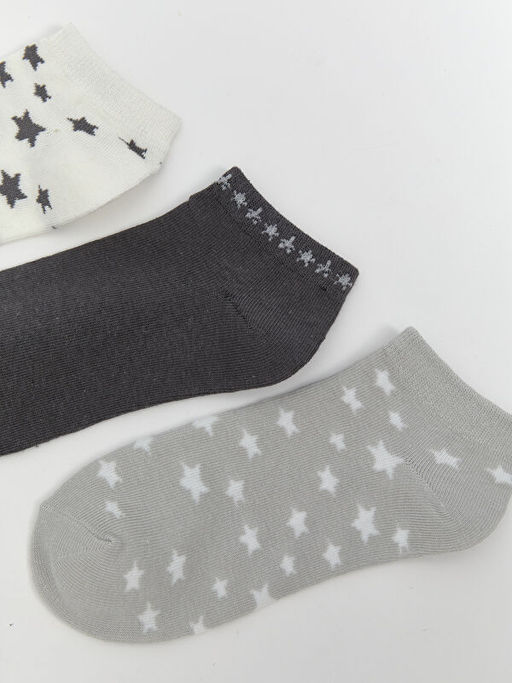 Desenli Kad?n Patik ?orap 5li