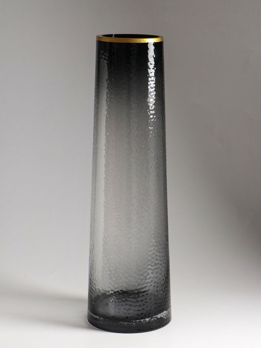 Ваза напольная «Линней», 50×15 см, стекло, серая