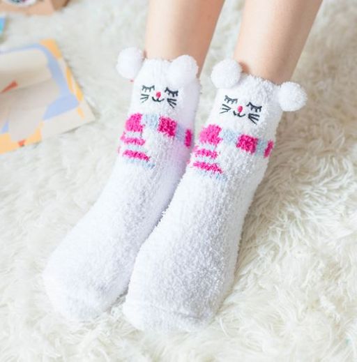 Носки НГ махровые р.35-40 Christmas Зайка - Krumpy фото 2