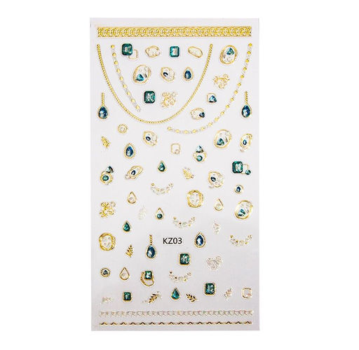 Planet Nails Наклейки для ногтей 3D для дизайна ногтей 23068  фото 7