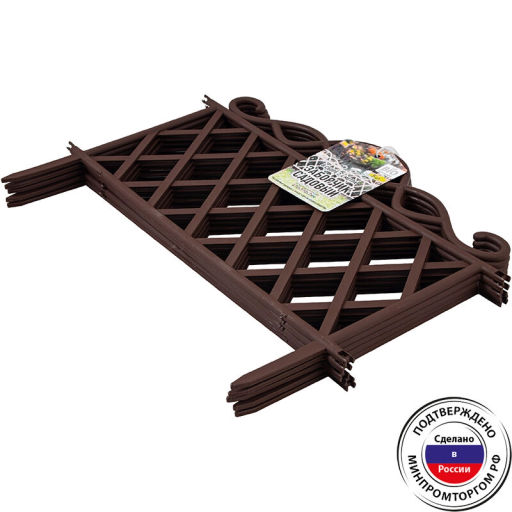 Заборчик садовый 5 секций белый - Полимербыт фото 6