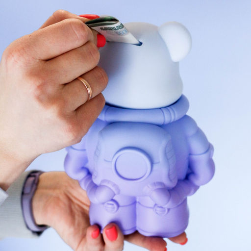 Копилка Cosmo bear, blue (19,5 см), пластик
