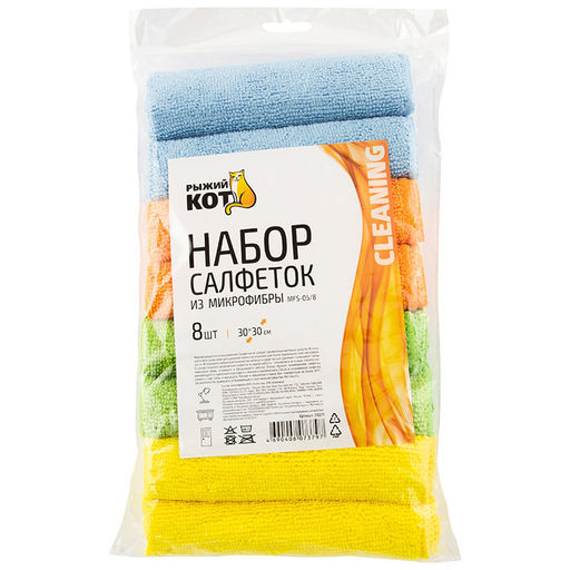Набор салфеток из микрофибры 8 шт арт. MFS-05/8, 310271