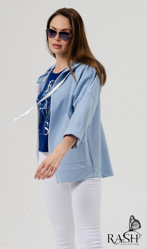 Парка "Экзюпери" голубая Цвет:Голубой