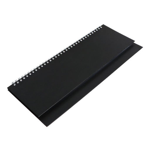 Планинг на гребне недатированный 100х300 мм, 56 листов, БУМВИНИЛ, черный - Calligrata фото 2
