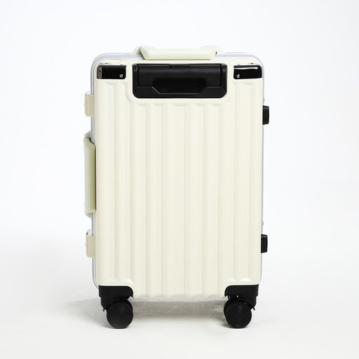 Чемодан малый 20, отдел на молнии, 2 кодовых замка, 4 колеса, крючок, цвет бежевый - Simaland фото 4