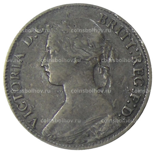 1 фартинг 1865 года Великобритания