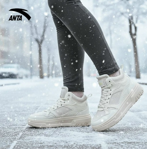 Кеды повседневные утепленные Серый/Бежевый Thick Sole