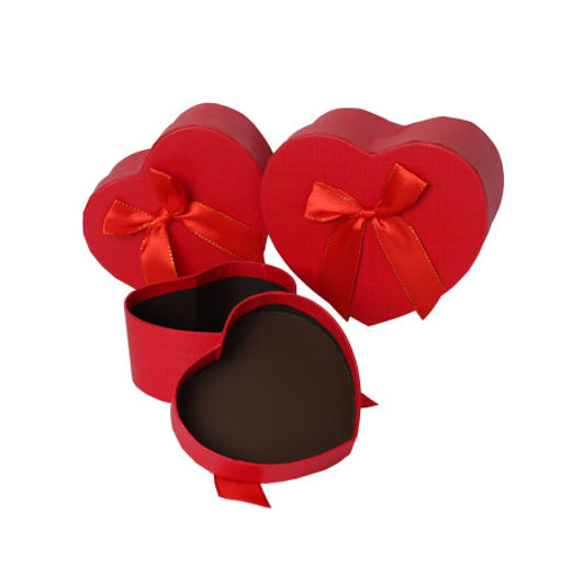 Коробка подарочная Сердце набор 3 штуки / 8513 /уп 96/ - Галеонтрейд фото 2